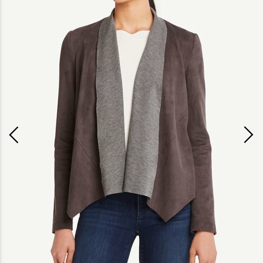 *NEW* Ann Taylor Faux Suede Open Jacket - Small